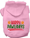 Load image into Gallery viewer, Happy Pawlidays Holiday Pet Hoodie
