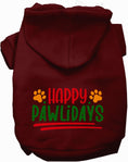 Load image into Gallery viewer, Happy Pawlidays Holiday Pet Hoodie
