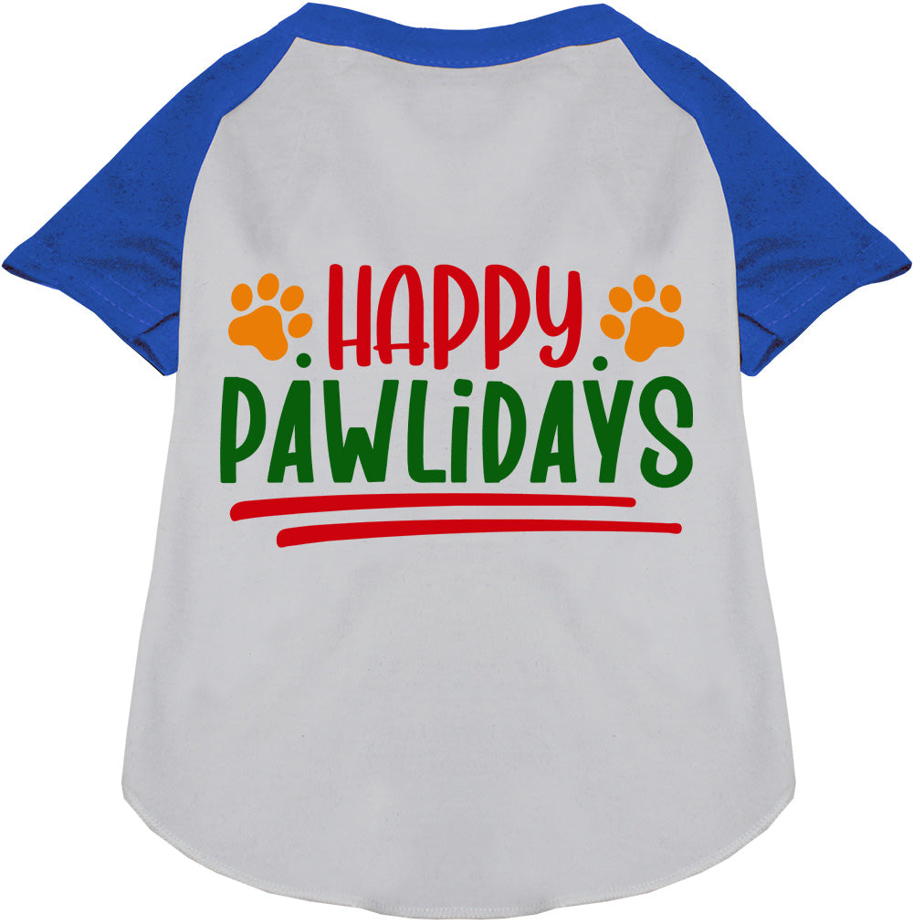 Happy Pawlidays Pet Raglan Shirt