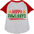 Load image into Gallery viewer, Happy Pawlidays Pet Raglan Shirt
