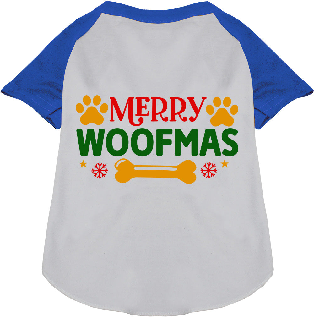 Merry Woofmas Pet Raglan Shirt
