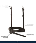Load image into Gallery viewer, Replacement Noseband of ExionPro Fully Padded Snaffle Bridle with U Shaped Detachable Flash
