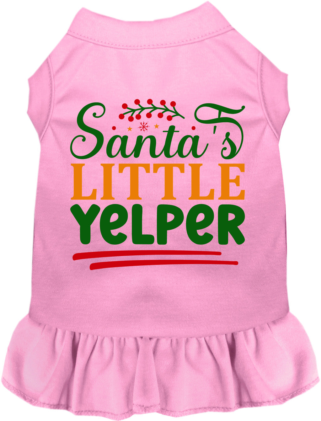 Santa's Little Yelper Pet Dress
