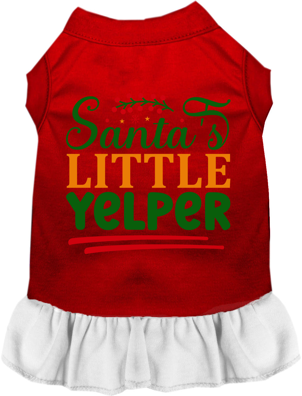 Santa's Little Yelper Pet Dress