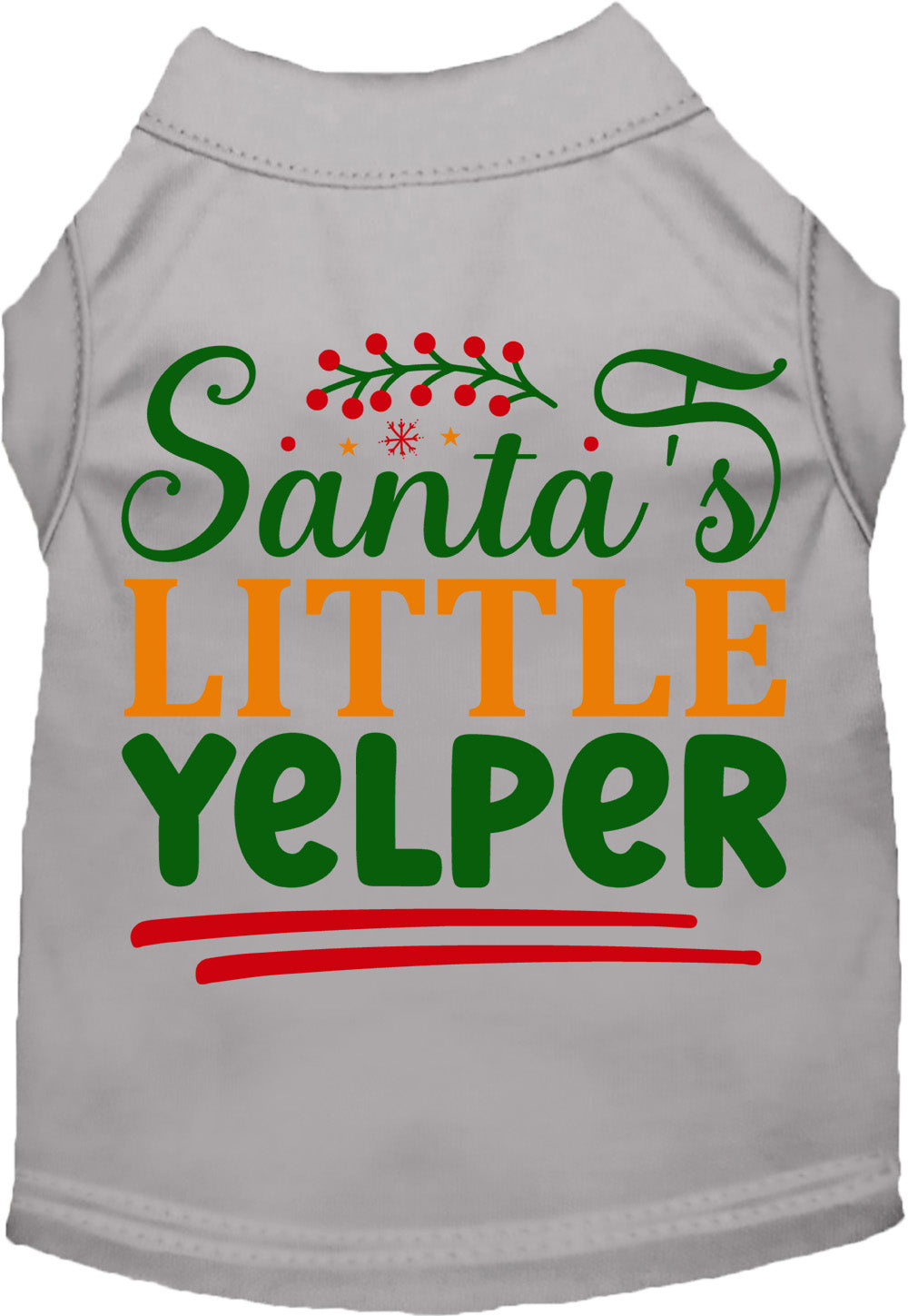 Santa's Little Yelper Pet Shirt