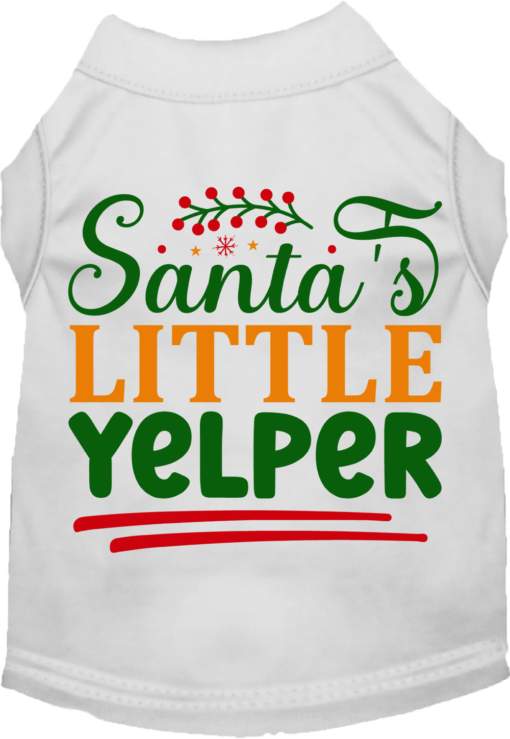 Santa's Little Yelper Pet Shirt