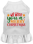 Load image into Gallery viewer, We Woof You a Merry Christmas Pet Dress
