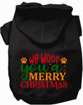 Load image into Gallery viewer, We Woof You a Merry Christmas Pet Hoodie
