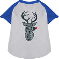 Load image into Gallery viewer, All Santa's Deer Pet Raglan Shirt
