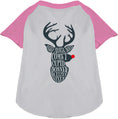 Load image into Gallery viewer, All Santa's Deer Pet Raglan Shirt
