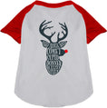 Load image into Gallery viewer, All Santa's Deer Pet Raglan Shirt
