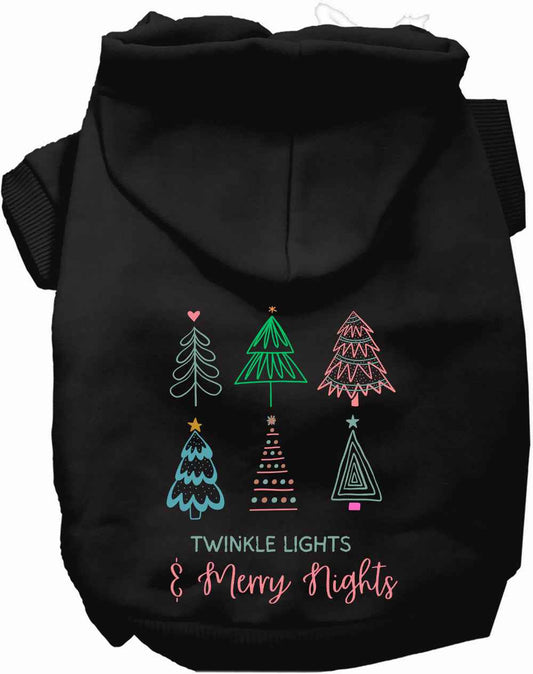 Twinkle Lights, Merry Nights Christmas Pet Hoodie