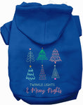 Load image into Gallery viewer, Twinkle Lights, Merry Nights Christmas Pet Hoodie
