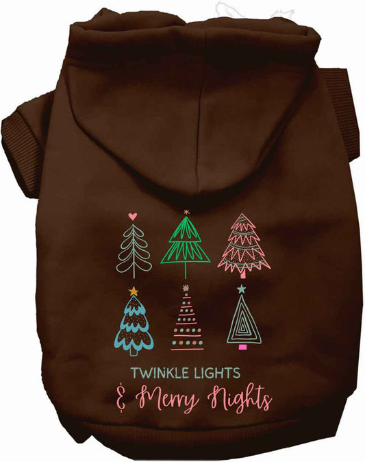 Twinkle Lights, Merry Nights Christmas Pet Hoodie
