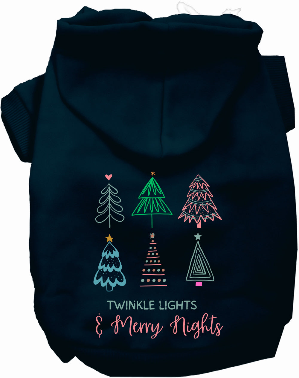 Twinkle Lights, Merry Nights Christmas Pet Hoodie