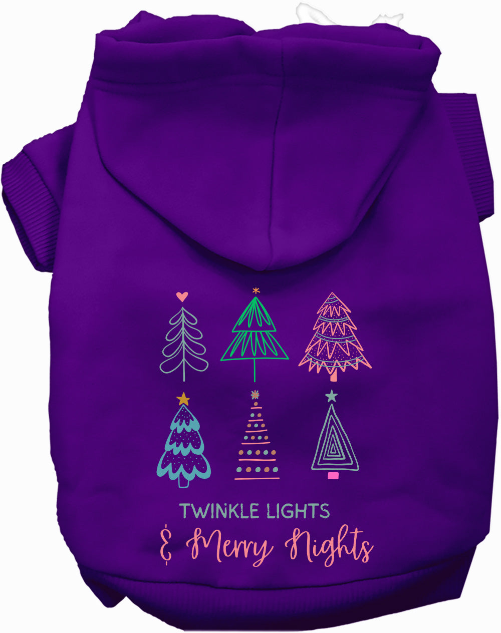 Twinkle Lights, Merry Nights Christmas Pet Hoodie
