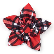 Bias Plaid Red Collar & Lead Collection