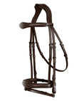 Load image into Gallery viewer, ExionPro Fancy Stitched Raised Anatomical Bridle with Rubber Reins
