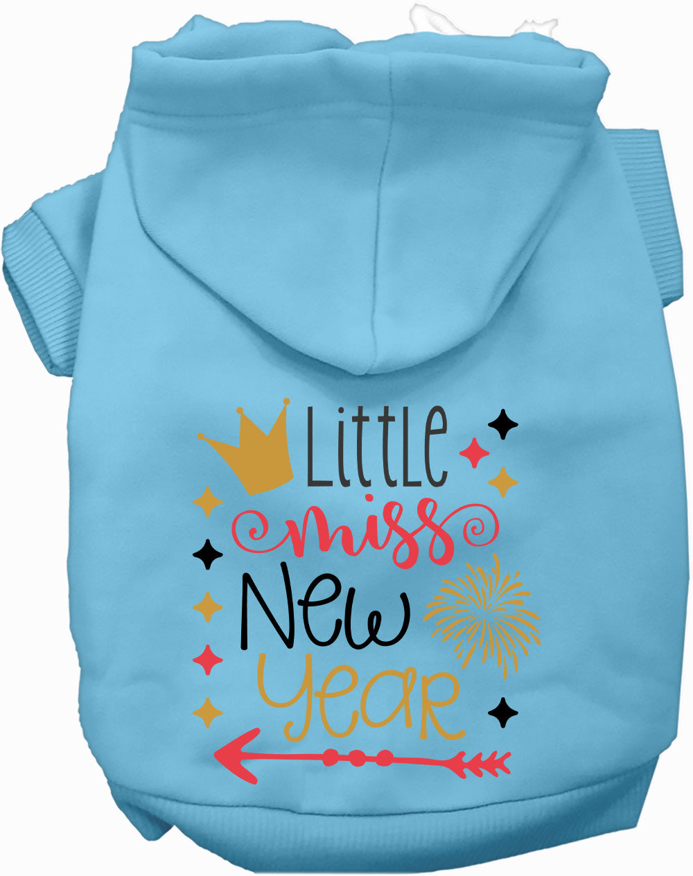 Little Miss New Year Pet Hoodie
