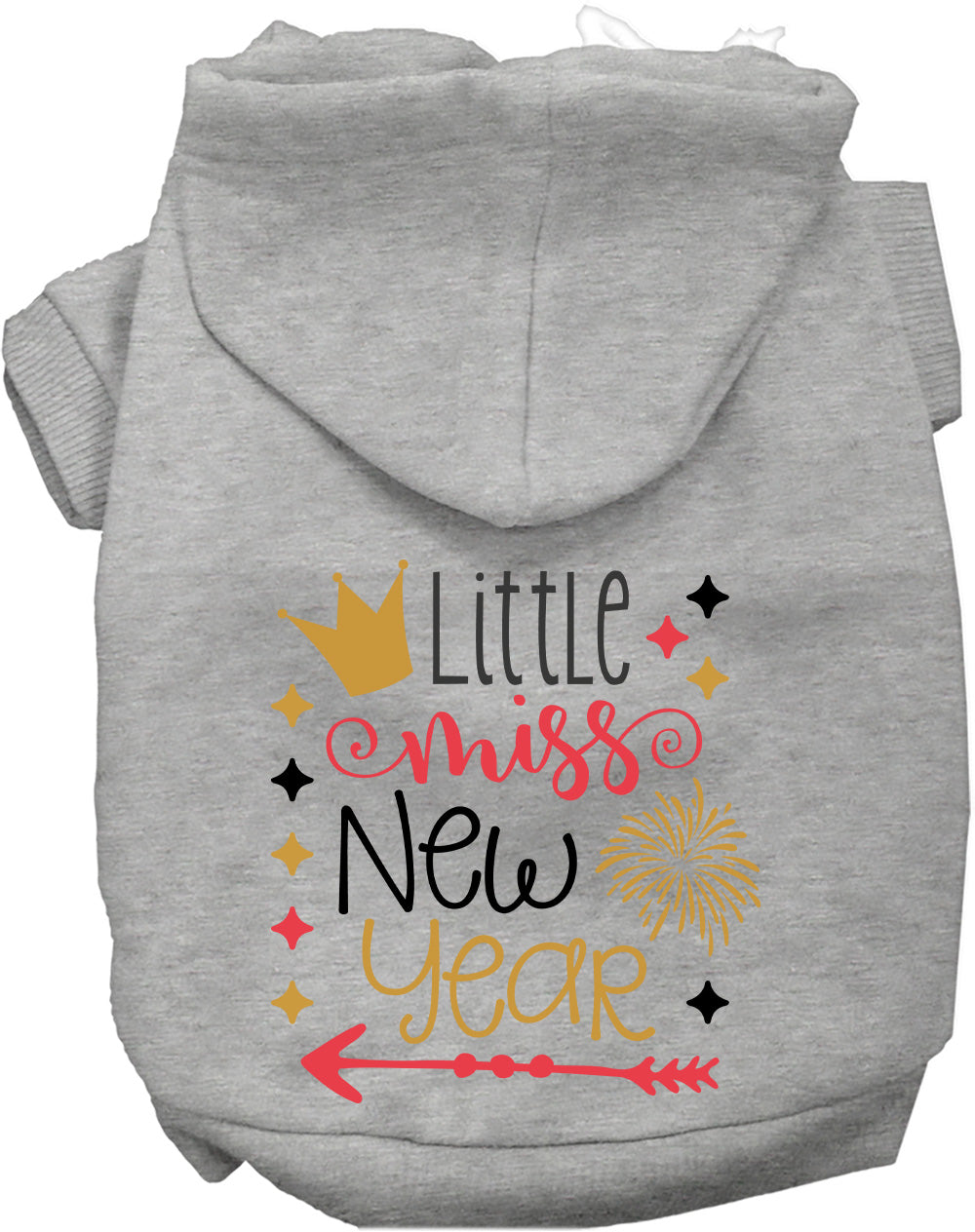 Little Miss New Year Pet Hoodie