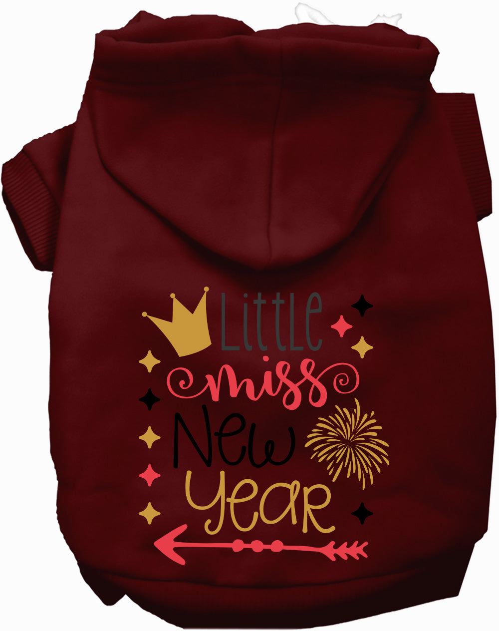 Little Miss New Year Pet Hoodie