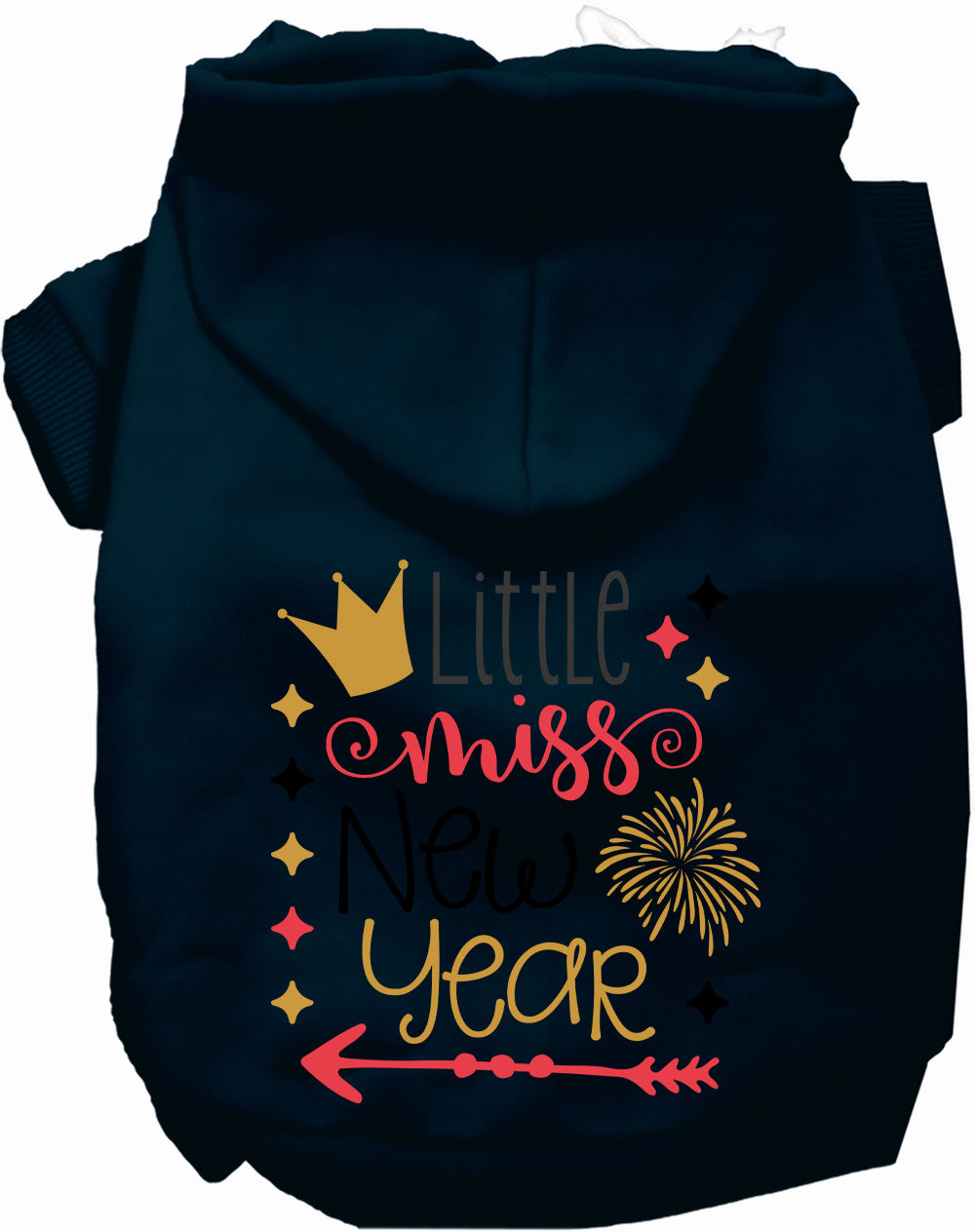 Little Miss New Year Pet Hoodie