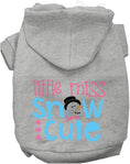 Load image into Gallery viewer, Little Miss Snow Cute Pet Hoodie
