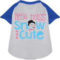 Load image into Gallery viewer, Little Miss Snow Cute Pet Raglan Shirt
