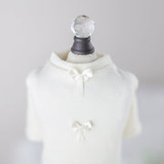 Dainty Bow Tee Ivory