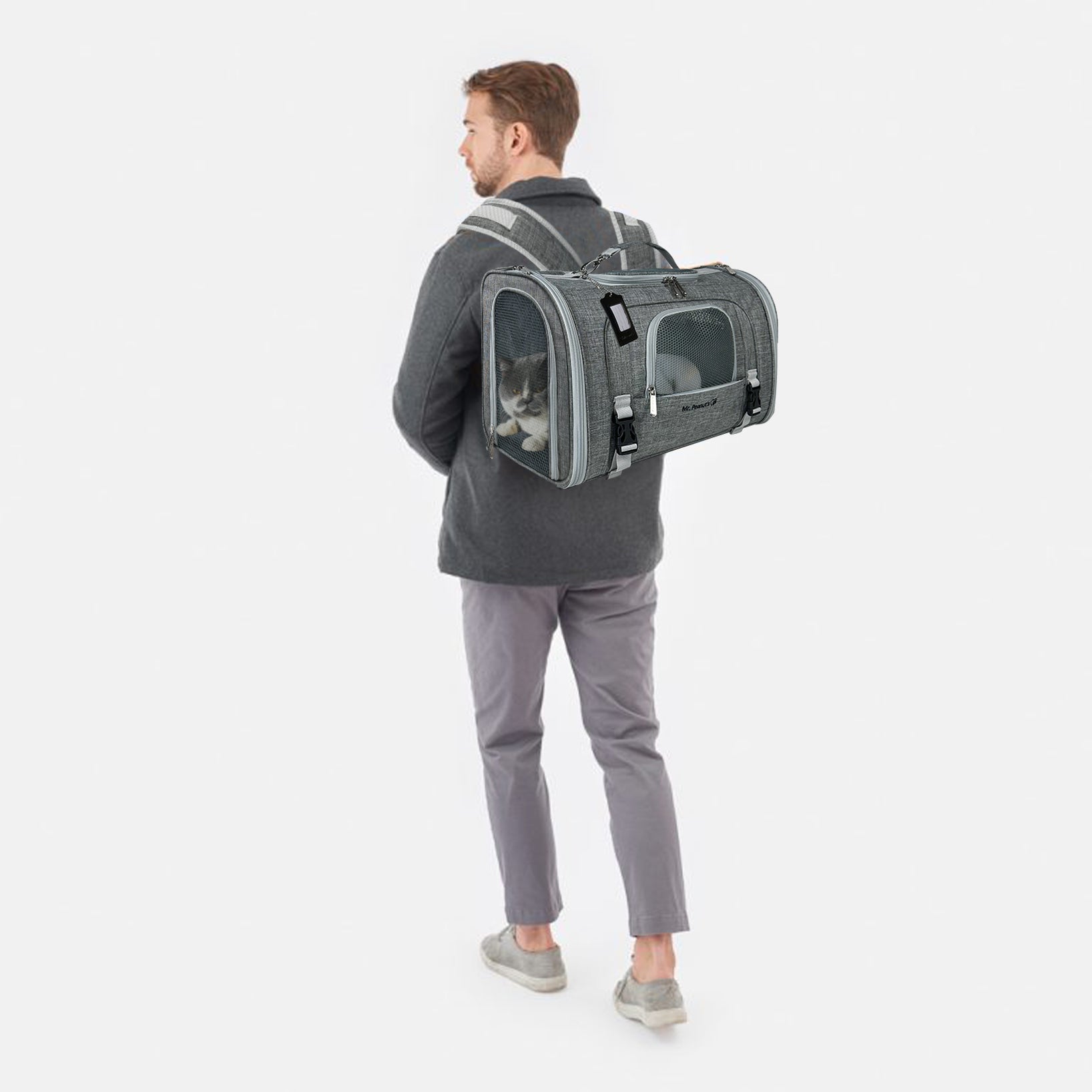 Mr. Peanut's Monterey Series Airline Compliant Horizontal Backpack Pet Carrier - Southlake Paws