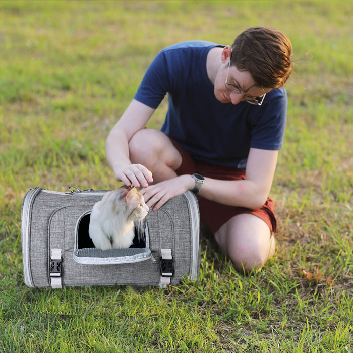 Mr. Peanut's Monterey Series Airline Compliant Horizontal Backpack Pet Carrier - Southlake Paws