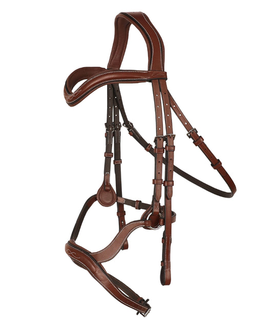 ExionPro Anatomical Combined Flash Bridle with Reins