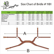 ExionPro Anatomical Combined Flash Bridle with Reins