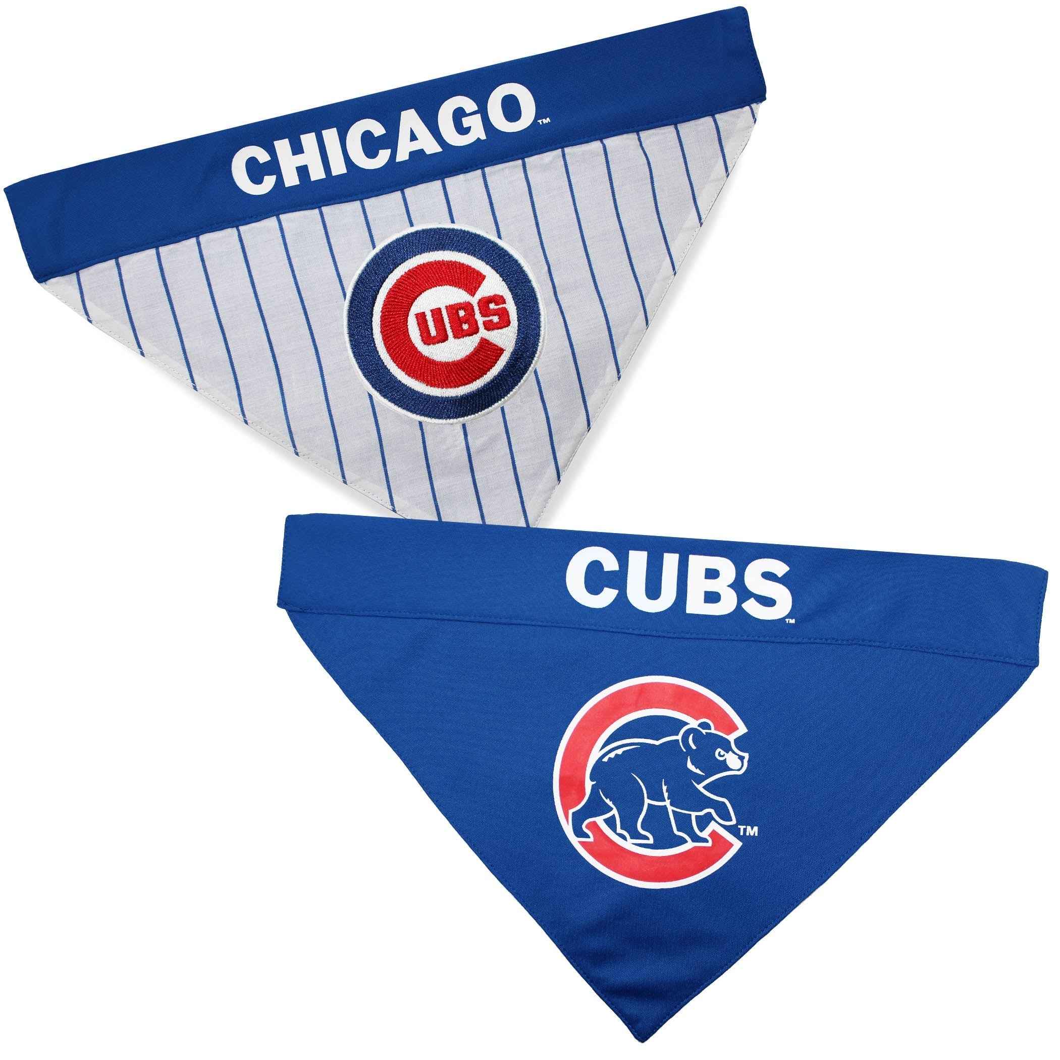 Chicago Cubs Reversible Dog Bandana - MLB Game Day Pet Apparel