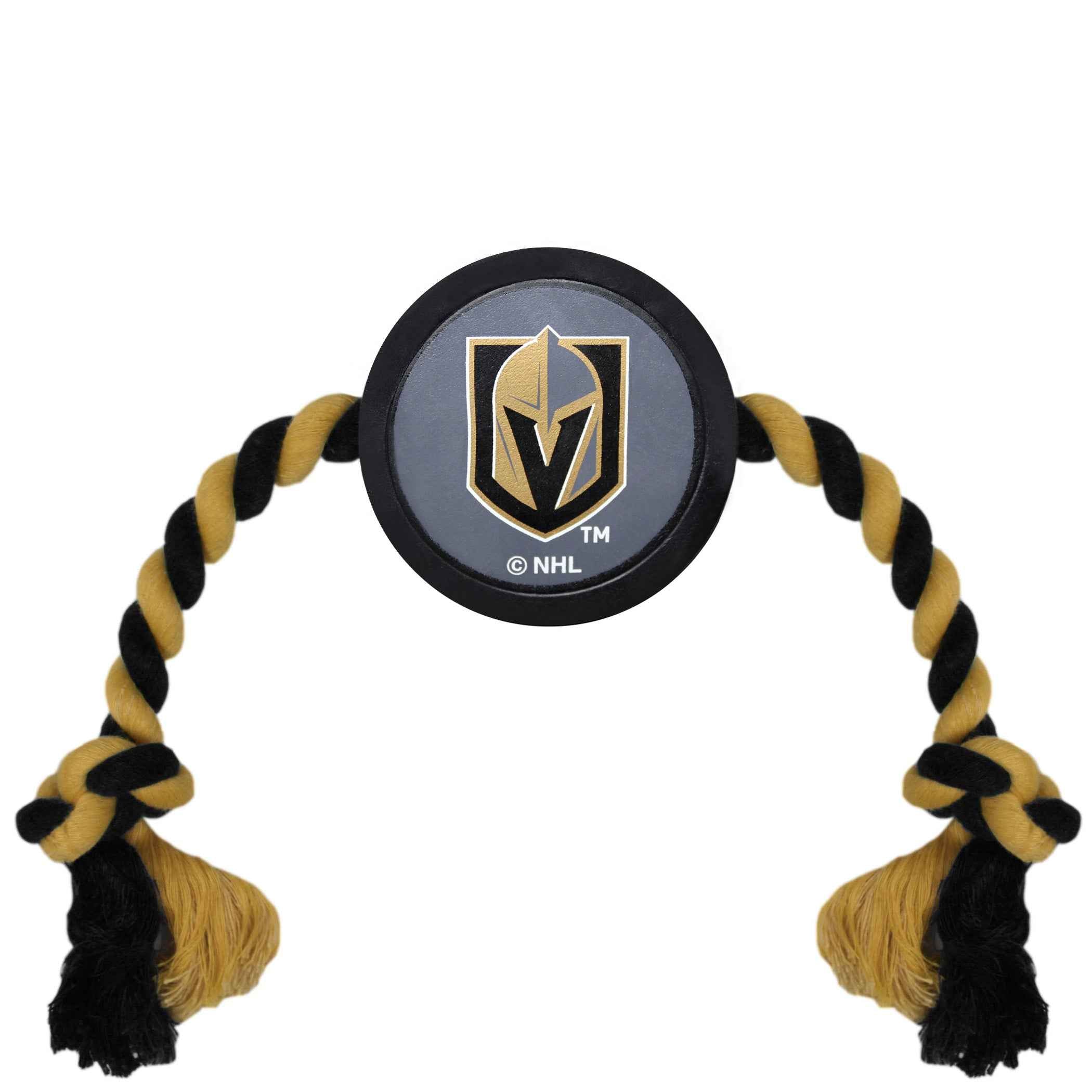 Las Vegas Golden Knights Hockey Puck Dog Toy - NHL Pet Fan Collection