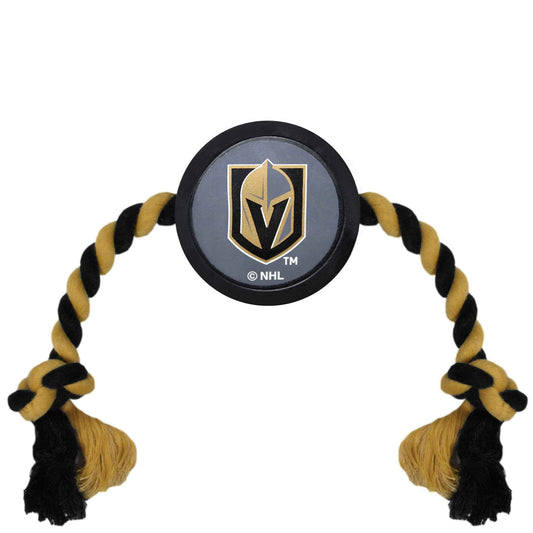 Las Vegas Golden Knights Hockey Puck Dog Toy - NHL Pet Fan Collection