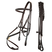 ExionPro Traditional Figure 8 Bridle With Laced Reins