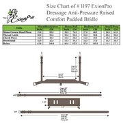 Replacement Noseband of ExionPro Dressage Anti-Pressure Raised Comfort Padded Bridle