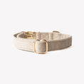 Load image into Gallery viewer, 'Sand' - Velvet Dog Collar 
