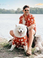 Clay Hibiscus BBQ Shirt 