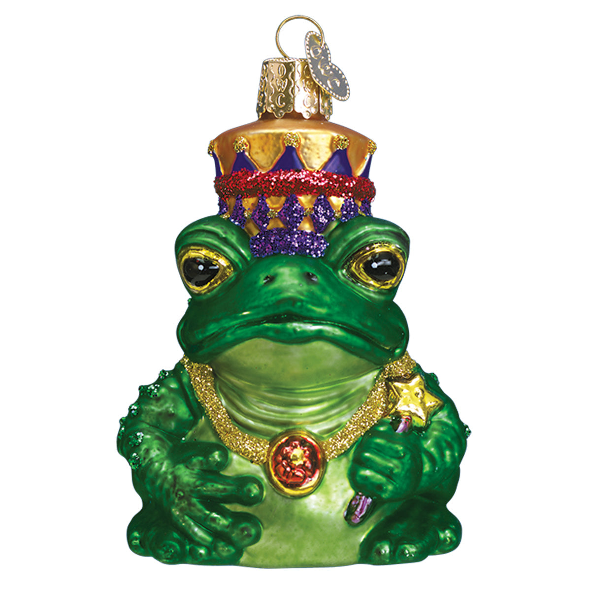 Frog King Ornament - Southlake Paws