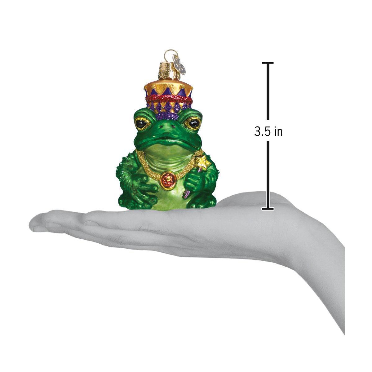 Frog King Ornament - Southlake Paws