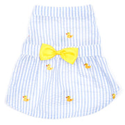 Lt. Blue Stripe Rubber Duck Dress