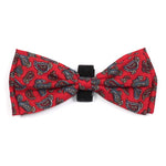 Paisley Red Bow Tie