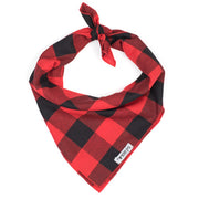 Large Buffalo Plaid Tie Bandana