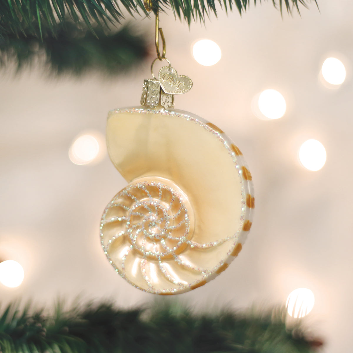 Nautilus Shell Ornament - Southlake Paws