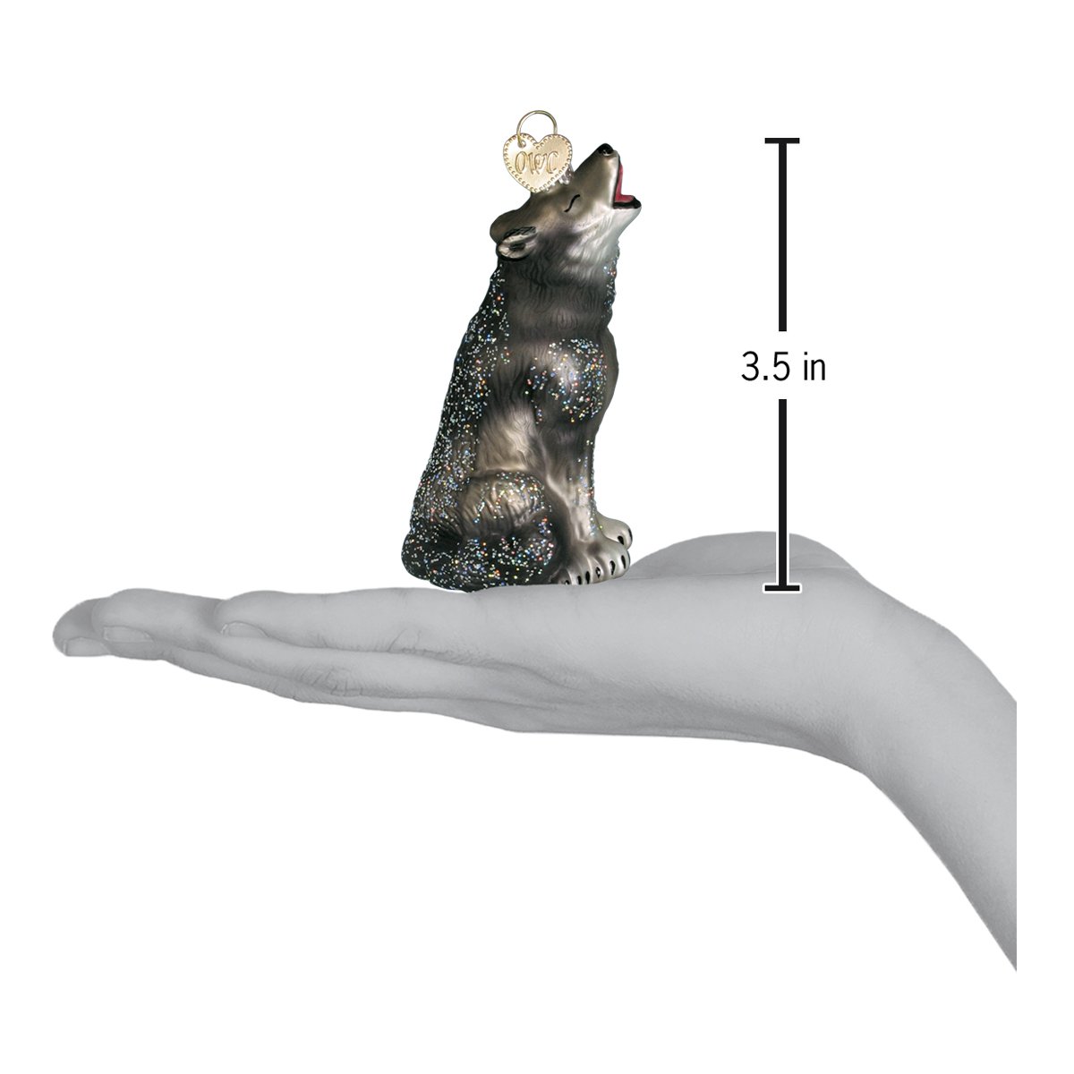 Howling Wolf Ornament - Southlake Paws