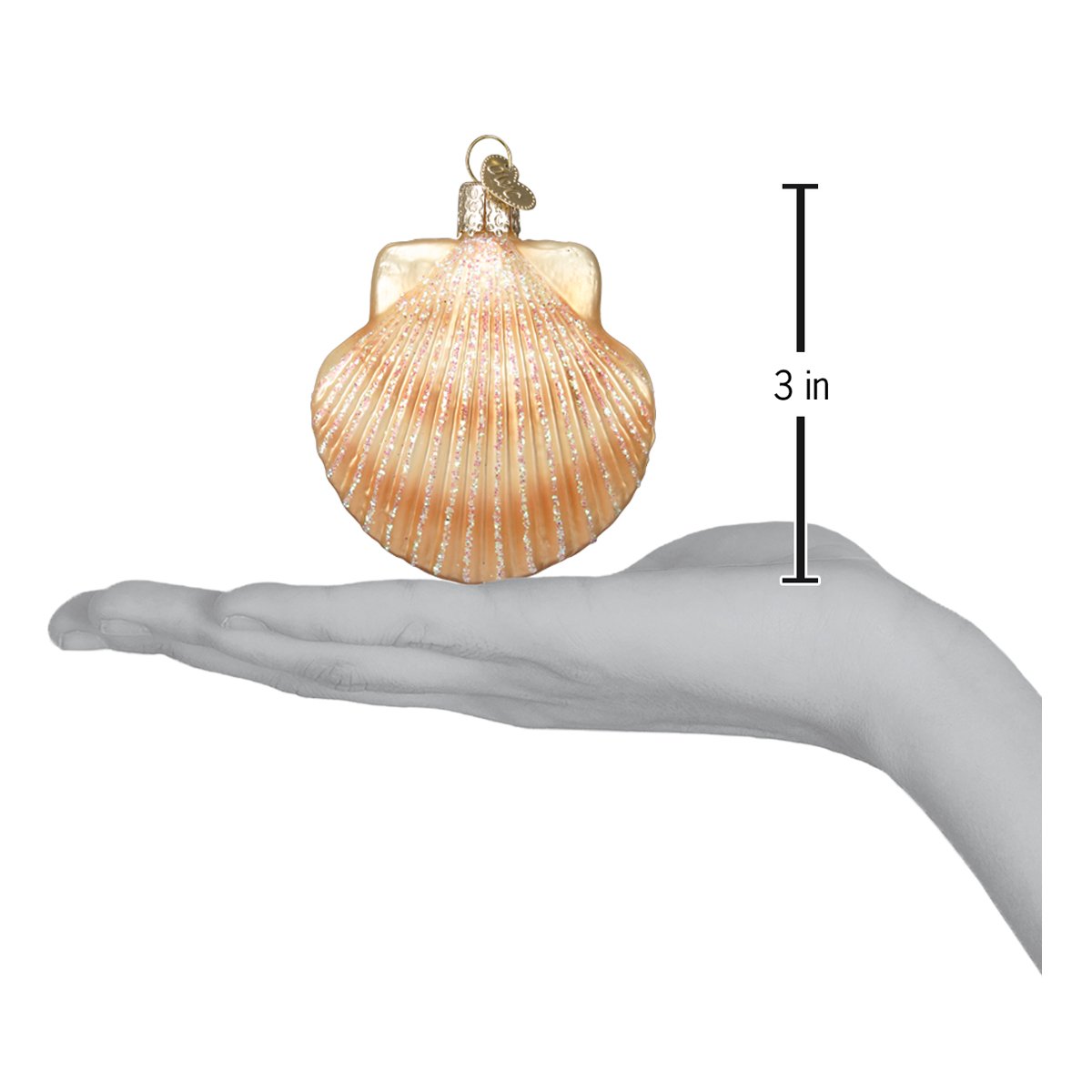 Scallop Shell Ornament - Southlake Paws
