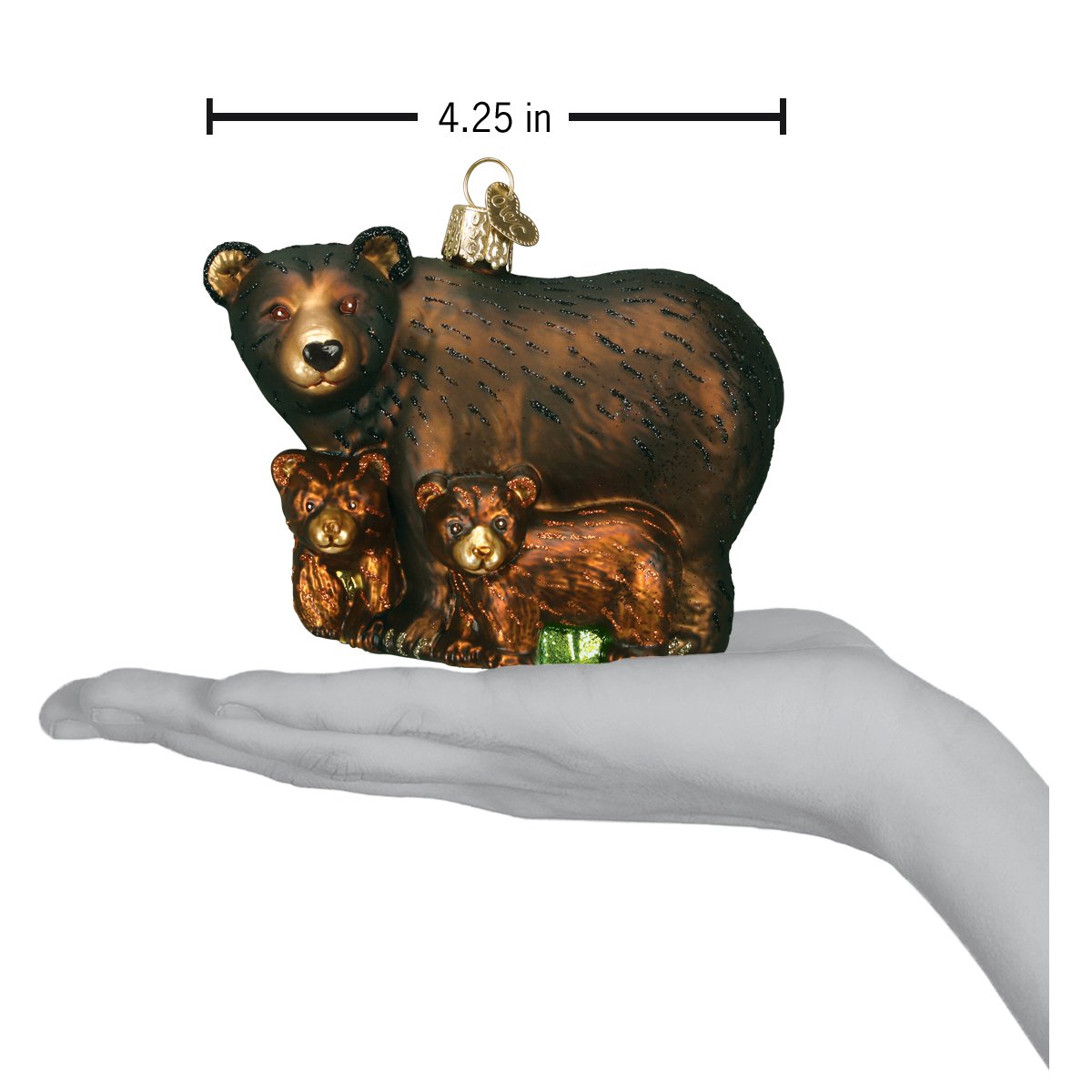 Bear With Cubs Ornament - Southlake Paws