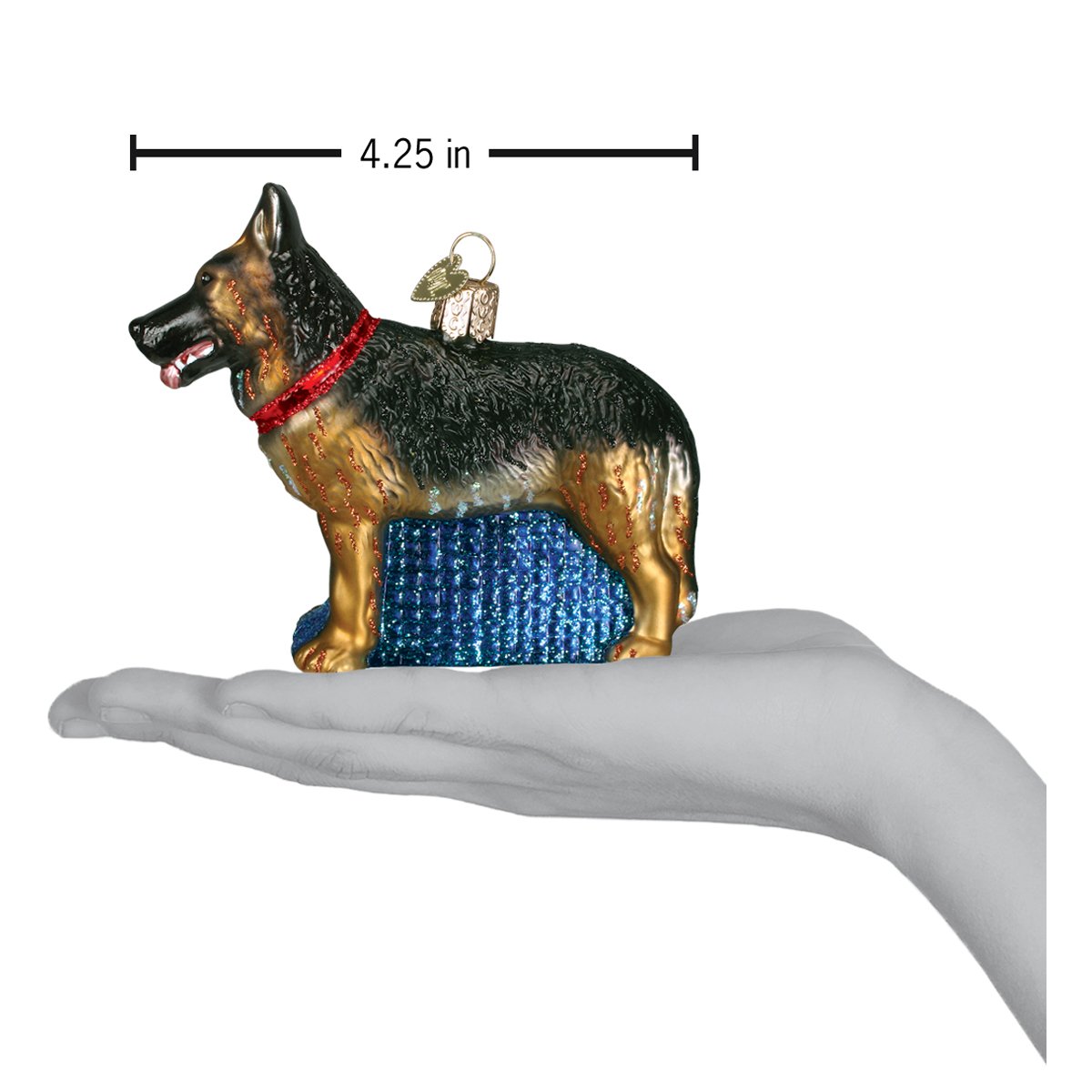 German Shepherd Ornament - Southlake Paws